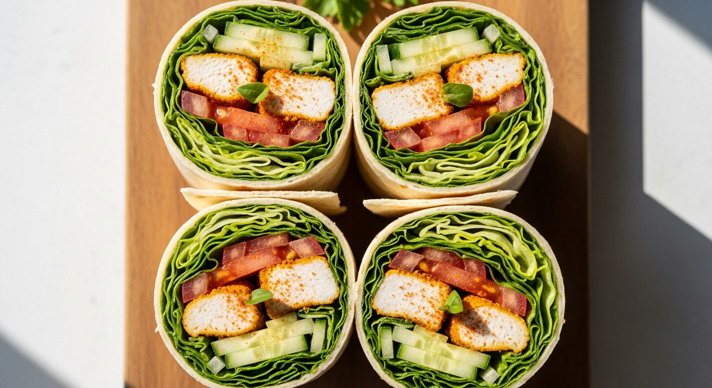 Marinated Chicken Salad Wraps